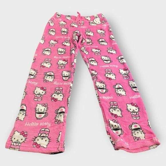Hello Kitty Sanrio “Coffee” Fuzzy Soft Touch Pajama Pants Womens size XL New - Picture 2 of 10